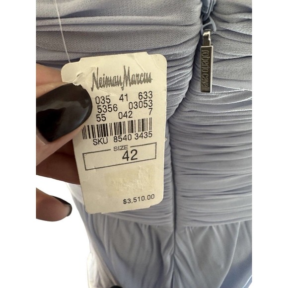 ROBERTO CAVALLI WOMENS VINTAGE SEXY PURPLE EMBELLISHED DRESS SZ 42 6 NWT - Picture 16 of 16